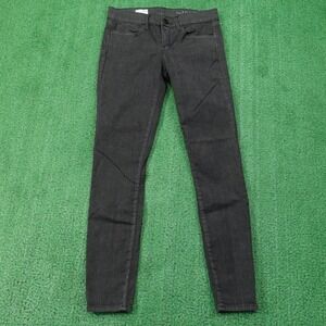 Gap Jeans Womens 28/6 Charcoal Black Legging Jean Stretch 30x28 Dark Wash Denim